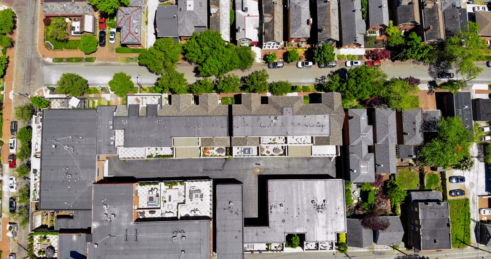 Beck Street Condominiums Aerial View - Commercial Renovation Contractors - Contractors Inc